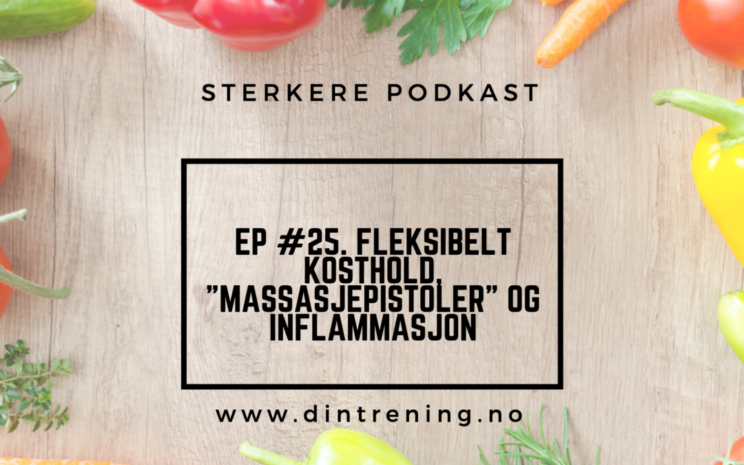 #25 – Q&A: Fleksibelt kosthold, “massasjepistoler” og inflammasjon